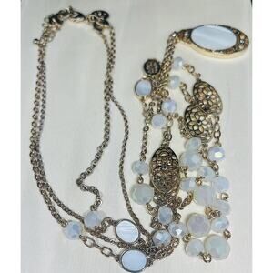 WHBM signed necklace, vintage whbm, whbm necklace, signed vintage necklace,